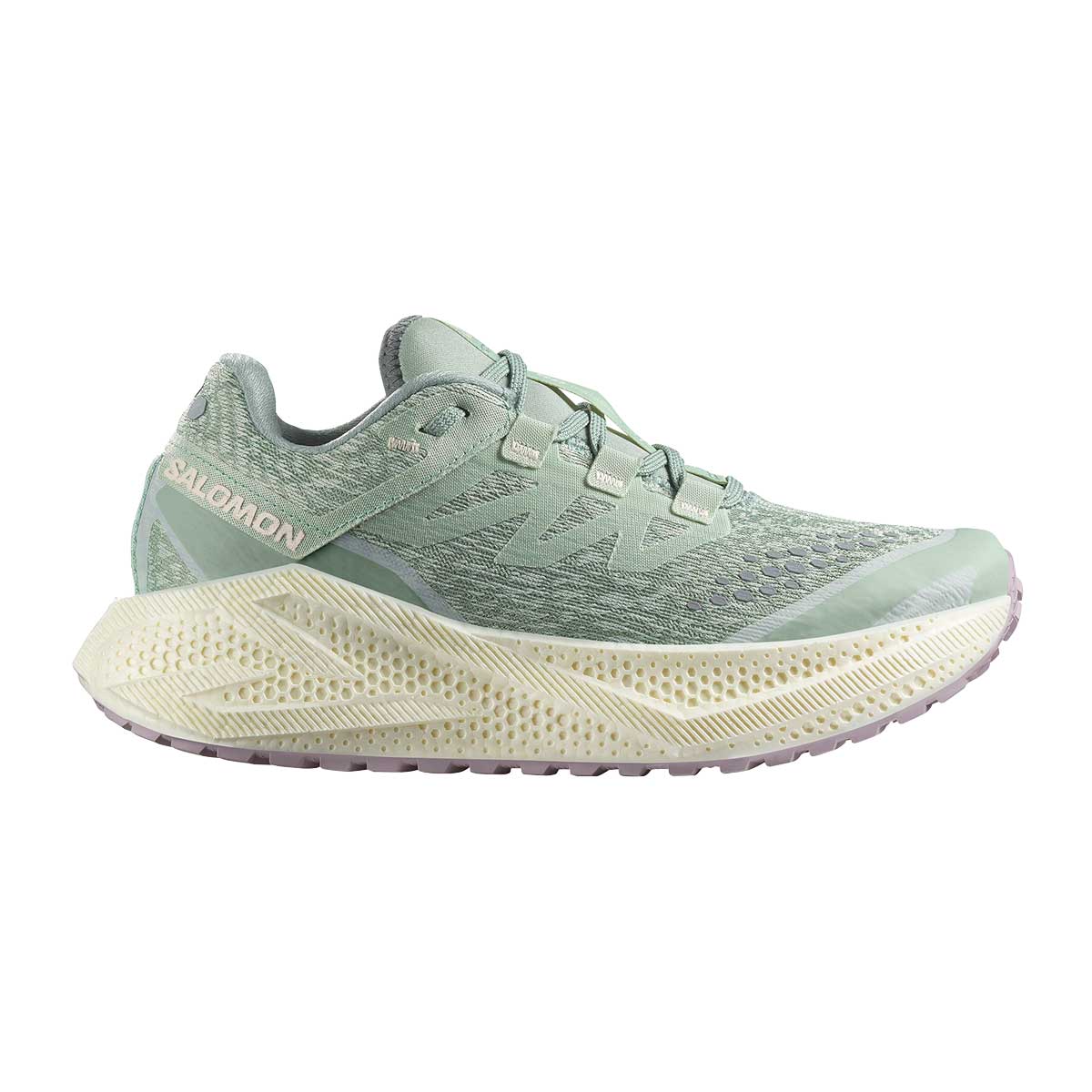 Salomon Aero Glide 3 Gravel Running Shoe Women's in Sea Foam Vanilla Ice Nirvana